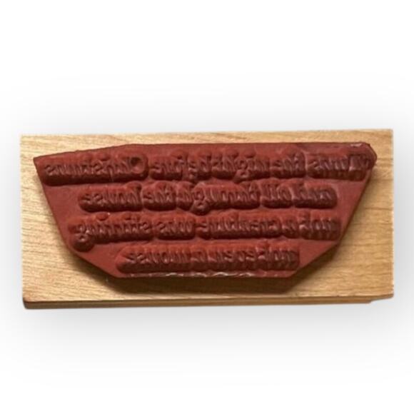 Great Impressions Vintage Twas the night before Christmas... Wood & Rubber Stamp - Picture 2 of 3